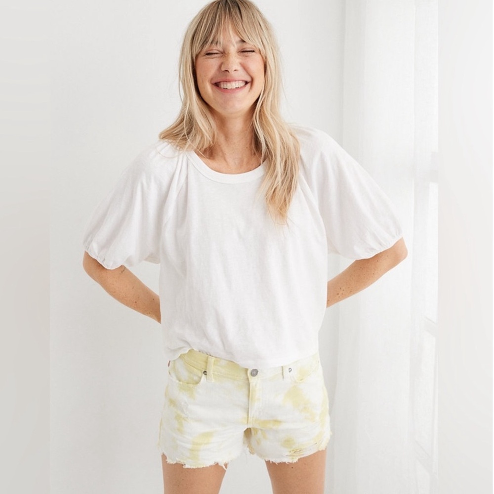 NWT Aerie Bubble Sleeve T-shirt Top